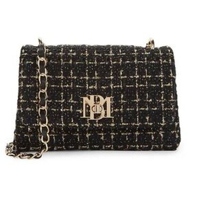 NEW Badgley Mischka Tweed Crossbody Bag